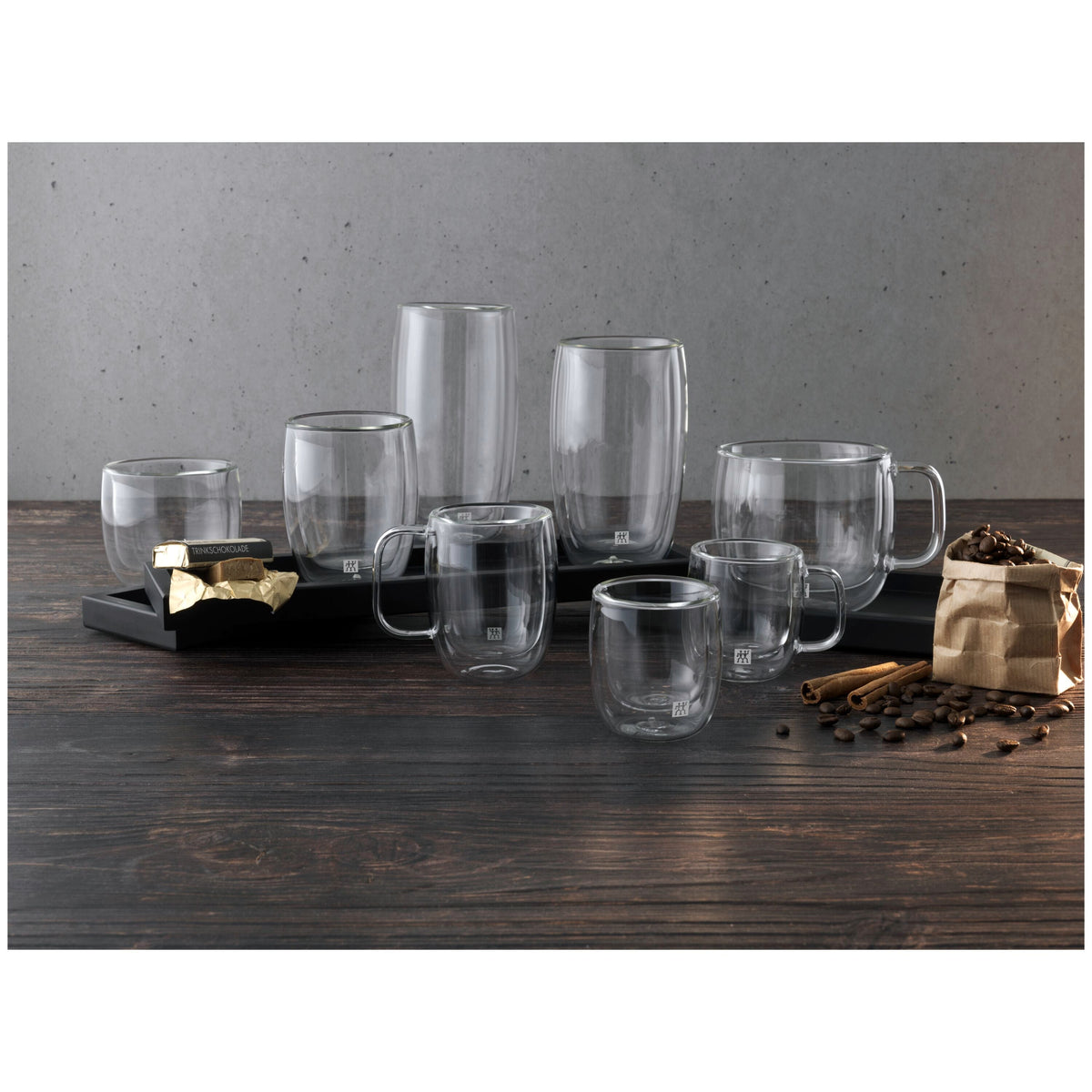 ZWILLING Sorrento Double Wall Glassware 2-pc, Latte Glass Set