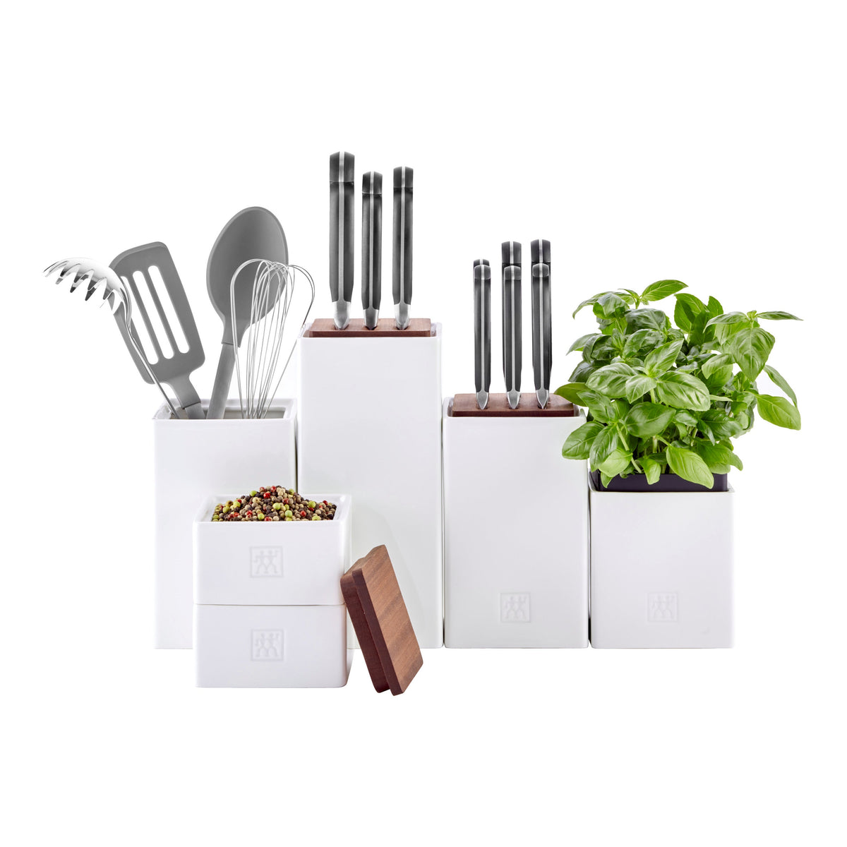 ZWILLING Ceramic Storage 0.9 qt, Ceramic, Medium Box With Herb Pot And Lid