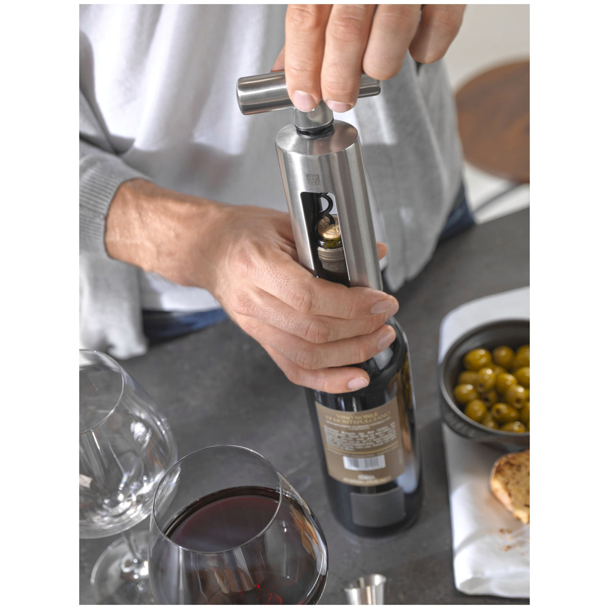 ZWILLING Sommelier Accessories 18/10 Stainless Steel, Corkscrew