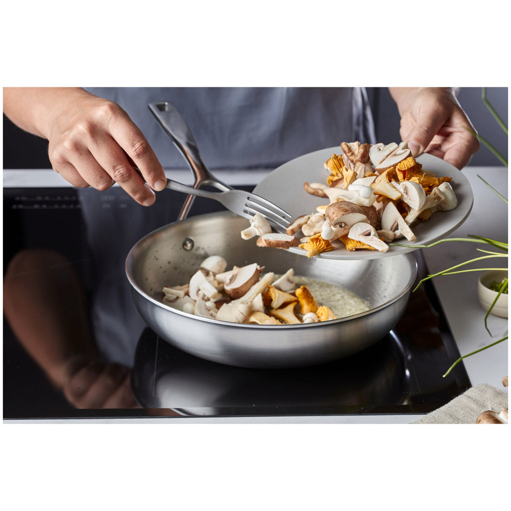 Demeyere Essential 5 11-inch, 18/10 Stainless Steel, Fry Pan