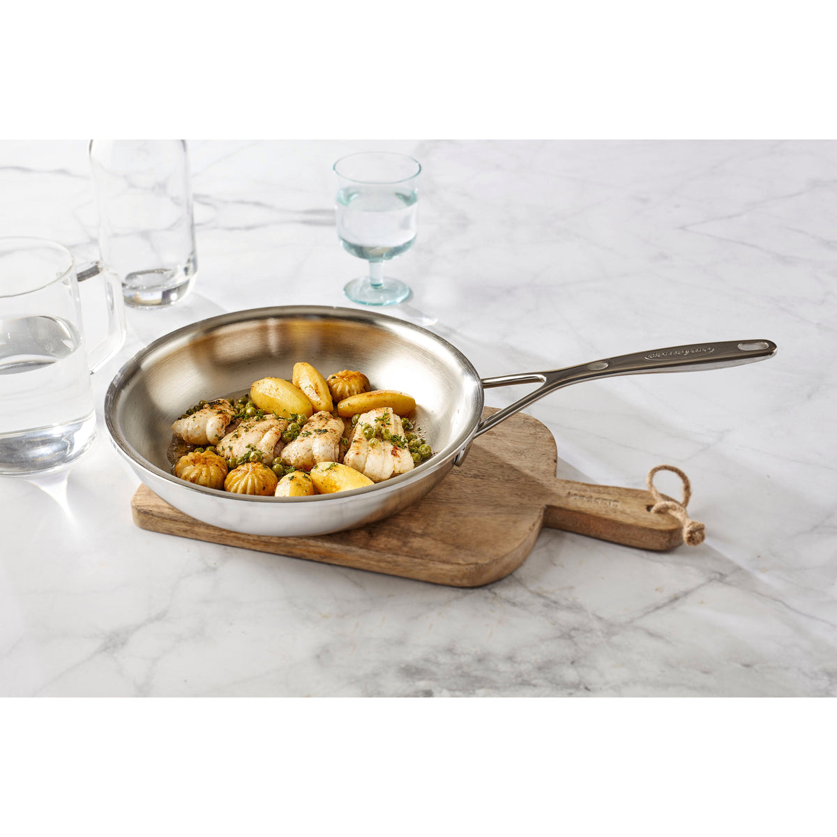 Demeyere Proline 7 8-inch, 18/10 Stainless Steel, Frying Pan