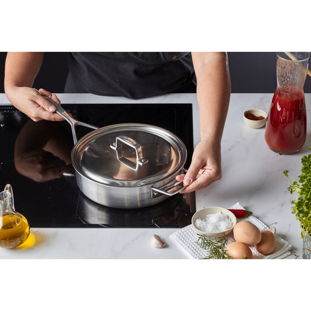 Demeyere Essential 5 3 qt Saute Pan, 18/10 Stainless Steel