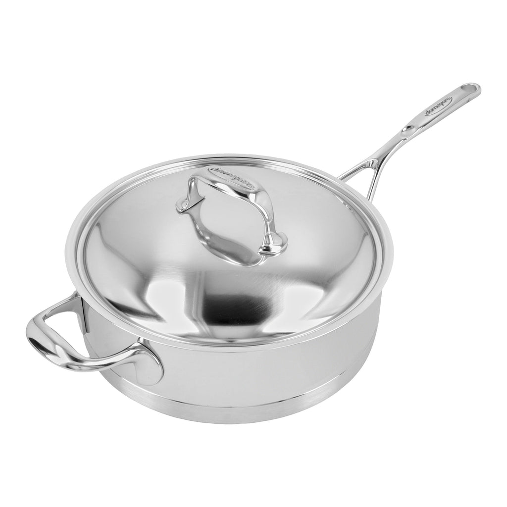 Demeyere Atlantis 3 qt Sauté Pan With Helper Handle And Lid, 18/10 Stainless Steel
