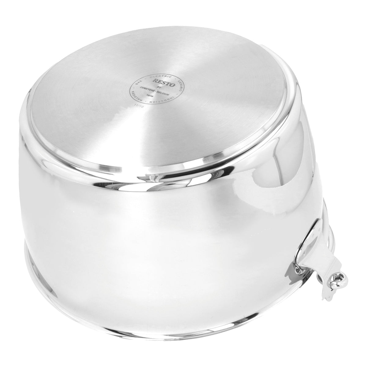 Demeyere Resto 10.6 qt, 18/10 Stainless Steel, Maslin Pan