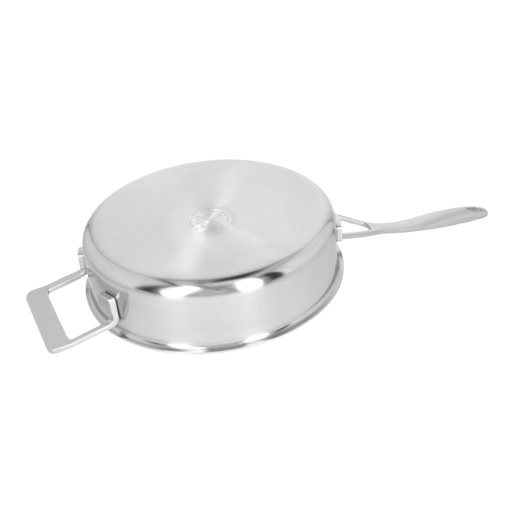 Demeyere Industry 5 3 qt Sauté Pan With Helper Handle And Lid, 18/10 Stainless Steel