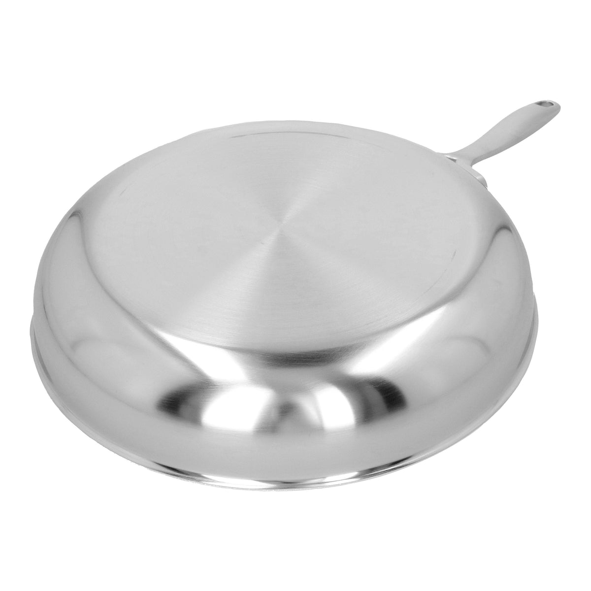 Demeyere Industry 5 11-inch, 18/10 Stainless Steel, Frying Pan With Glass Lid