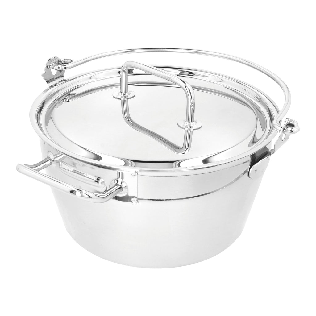 Demeyere Resto 10.6 qt, 18/10 Stainless Steel, Maslin Pan