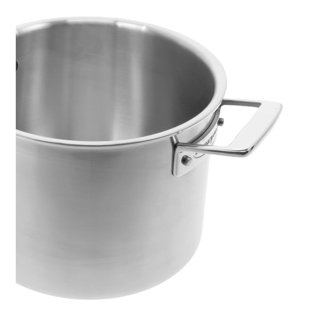 Demeyere Essential 5 8 qt Stock Pot, 18/10 Stainless Steel