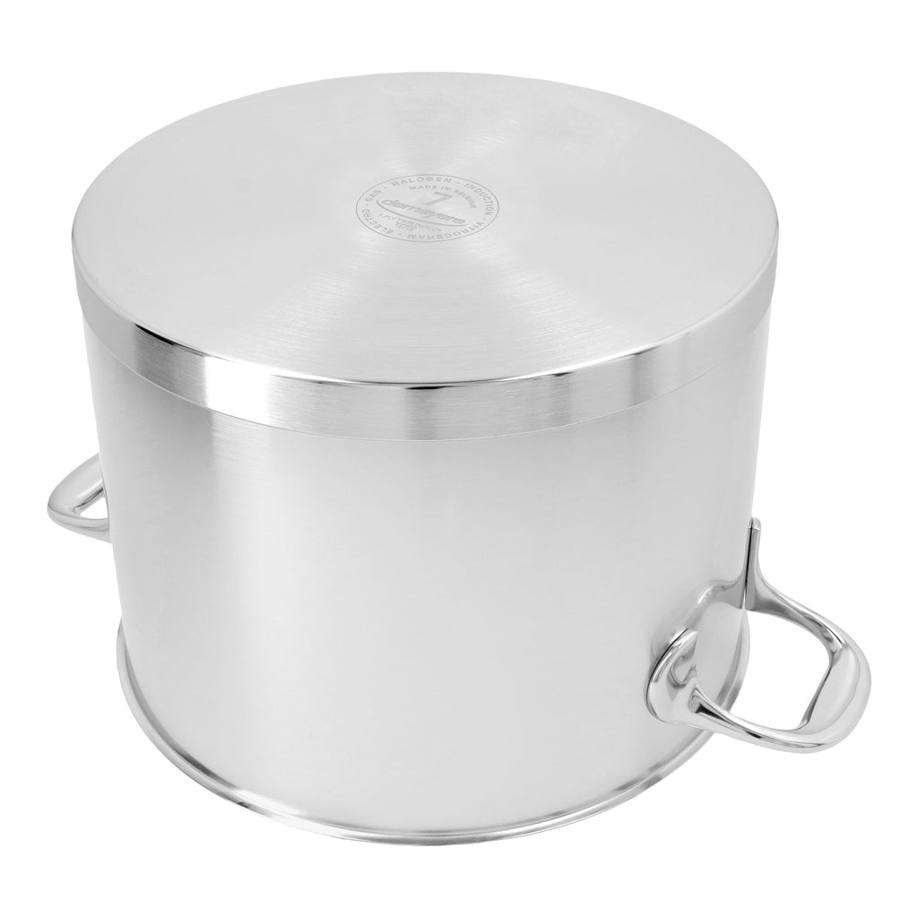Demeyere Atlantis 8.5 qt Stock Pot With Lid, 18/10 Stainless Steel