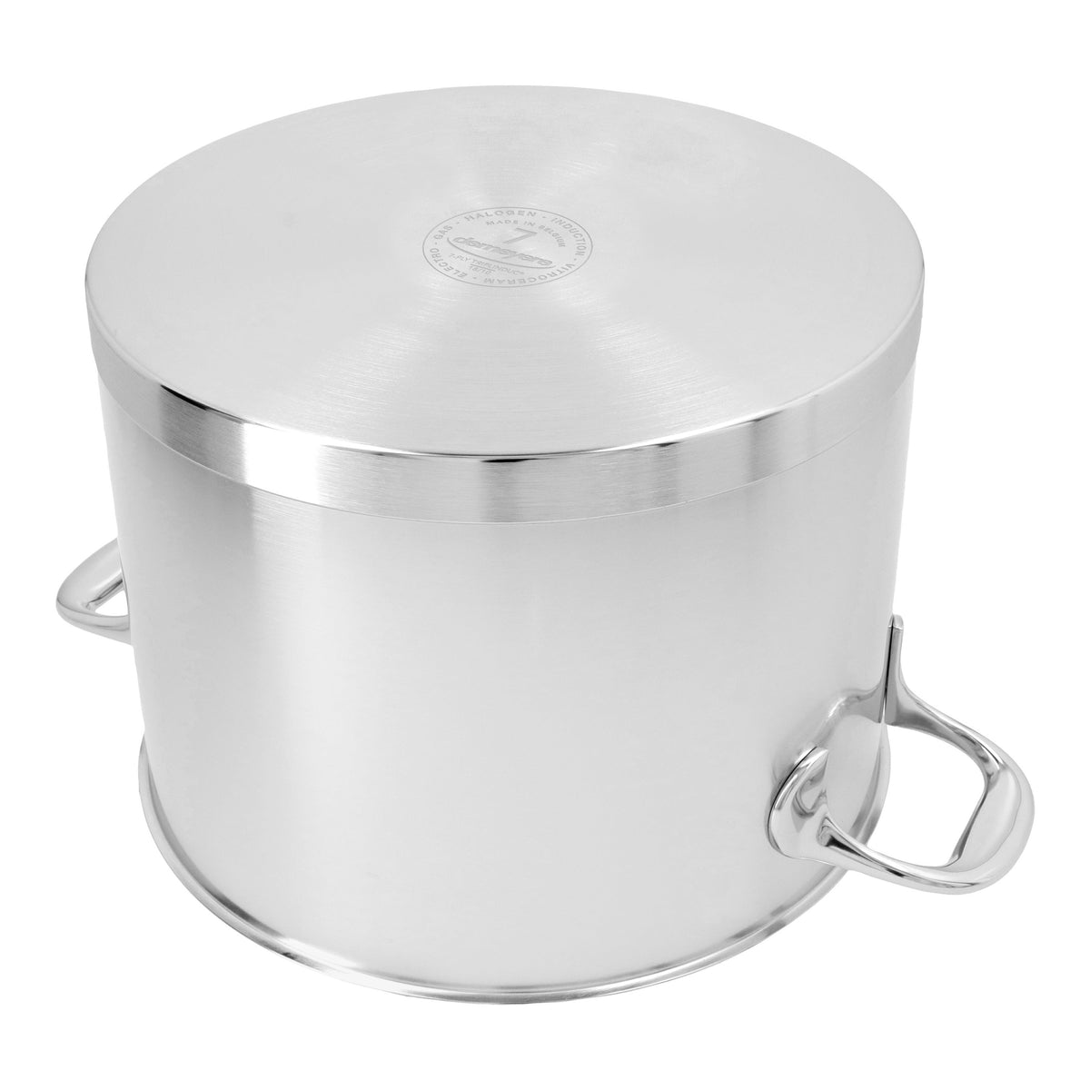 Demeyere Atlantis 8.5 qt Stock Pot With Lid, 18/10 Stainless Steel