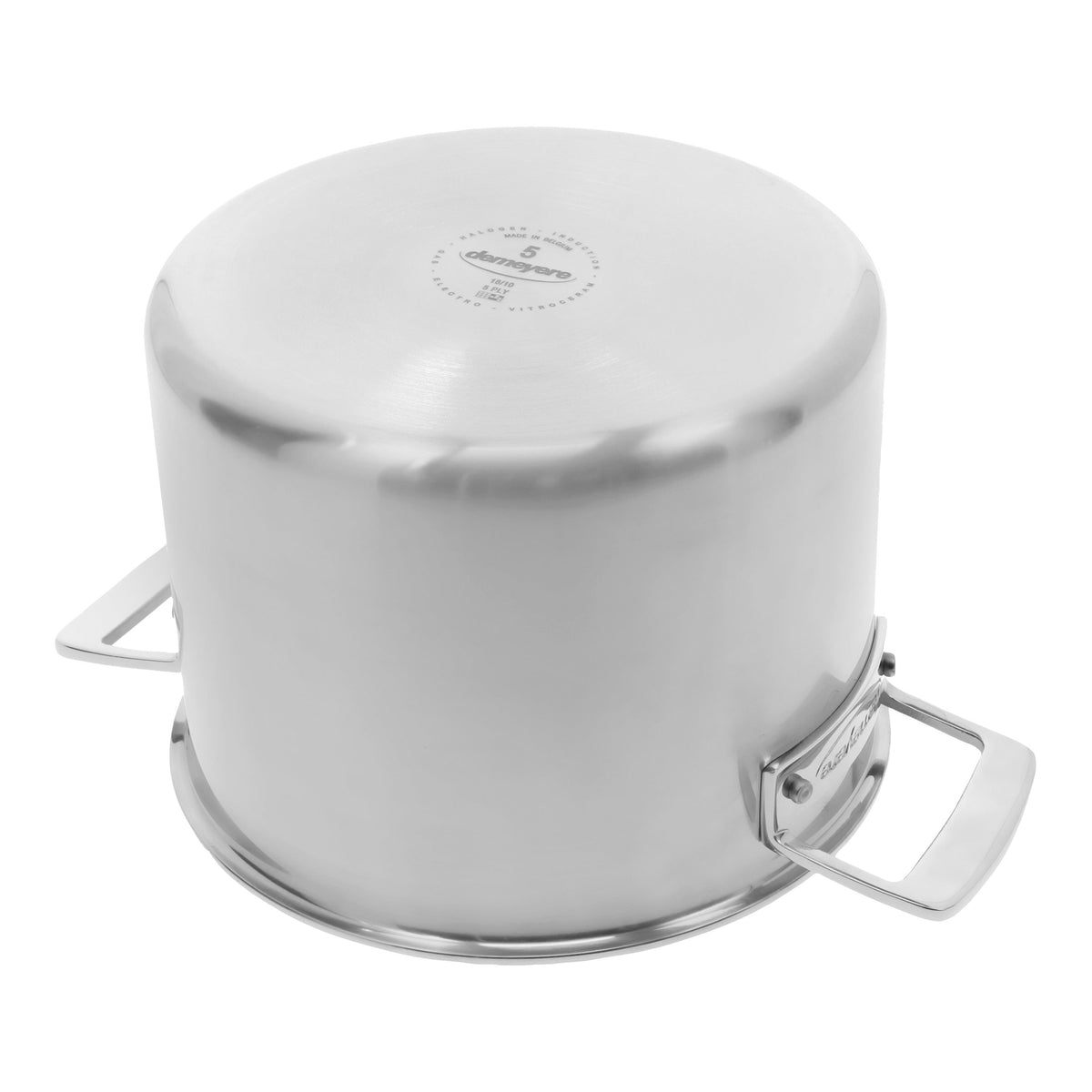 Demeyere Essential 5 8 qt Stock Pot, 18/10 Stainless Steel