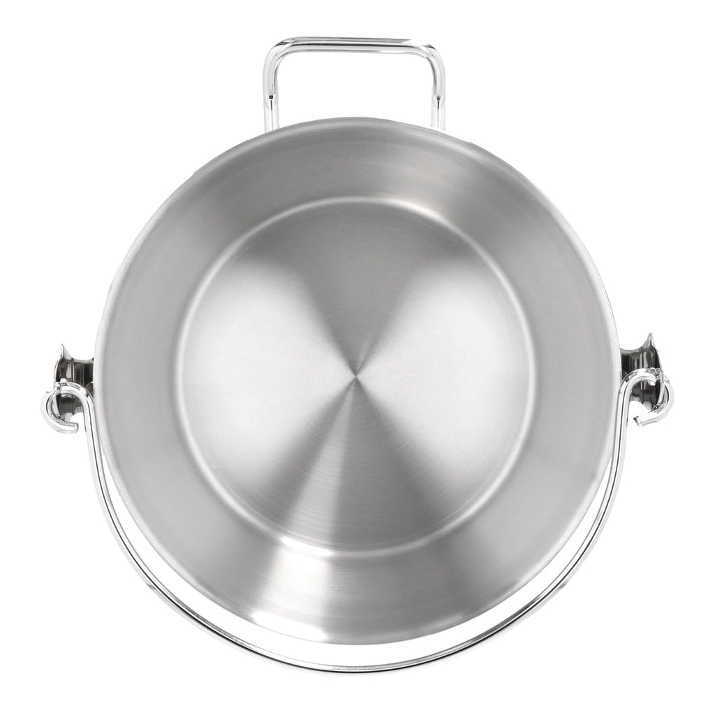 Demeyere Resto 10.6 qt, 18/10 Stainless Steel, Maslin Pan