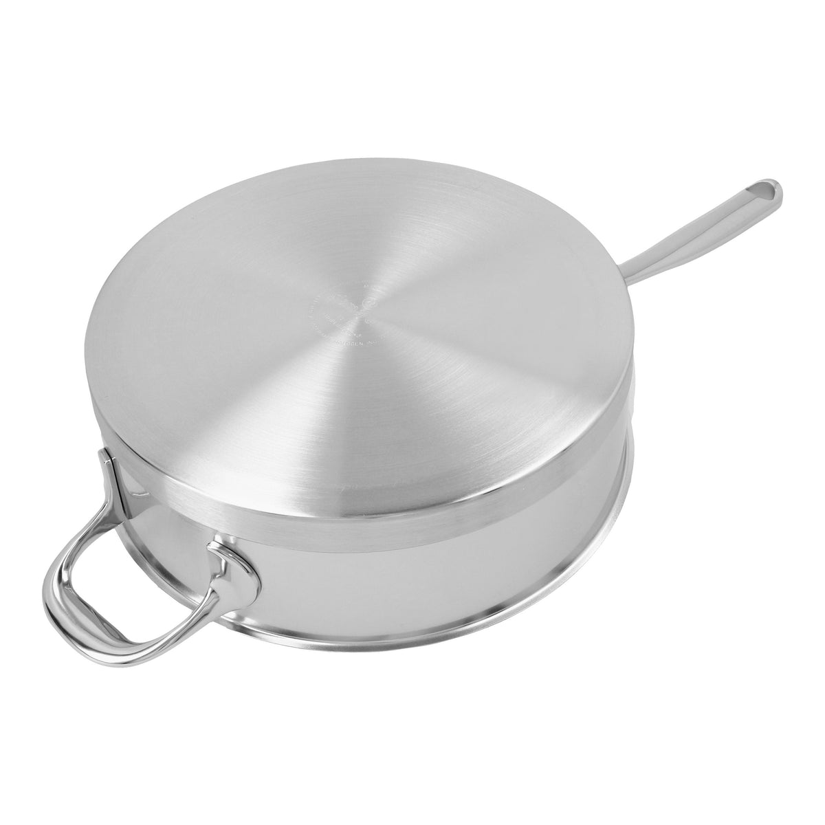 Demeyere Atlantis 3 qt Sauté Pan With Helper Handle And Lid, 18/10 Stainless Steel
