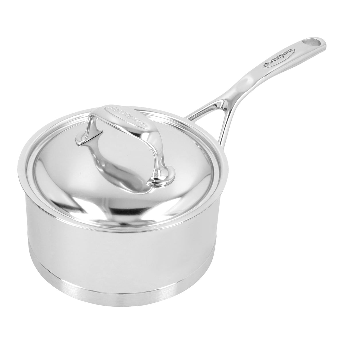 Demeyere Atlantis 1.6 qt Sauce Pan With Lid, 18/10 Stainless Steel