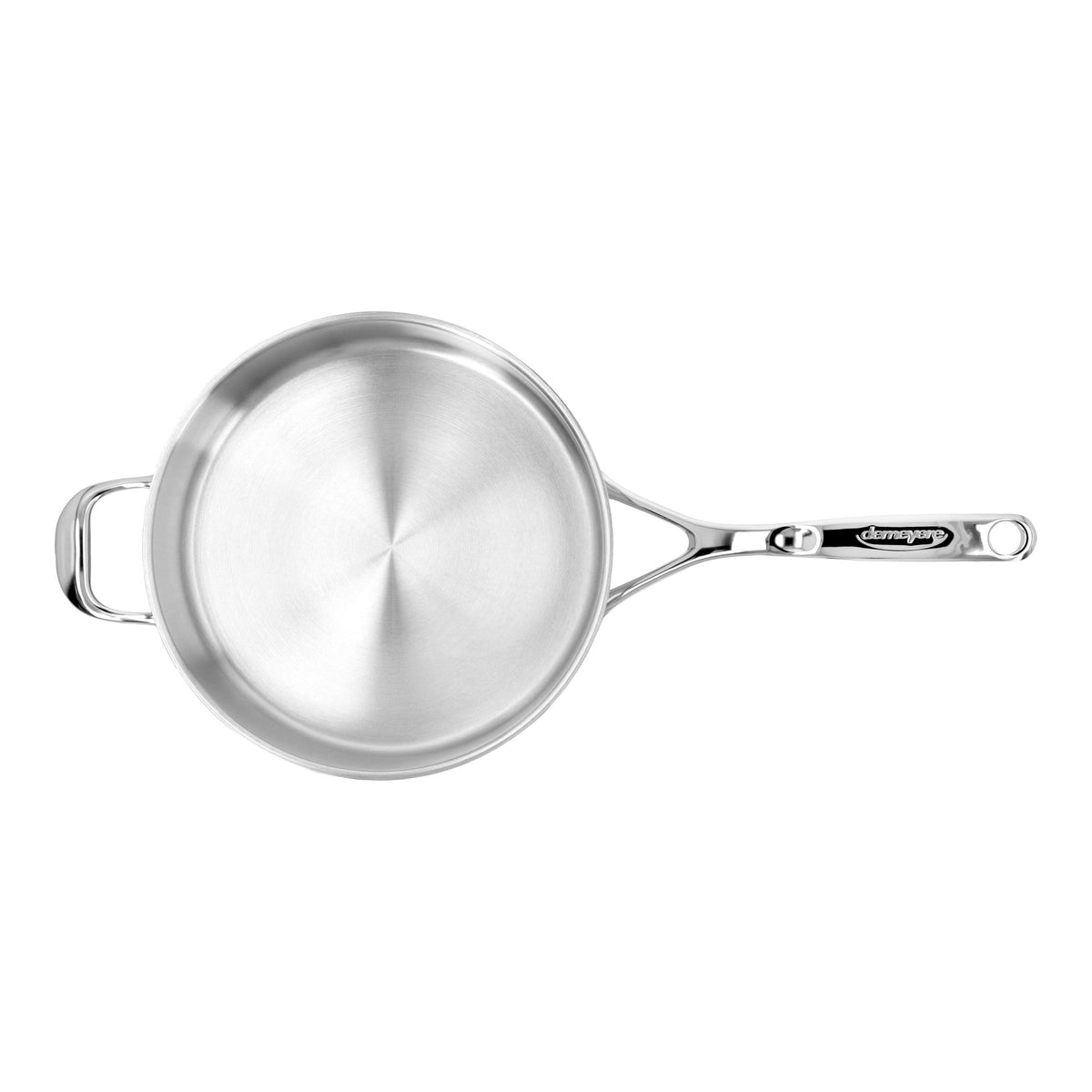 Demeyere Atlantis 3 qt Sauté Pan With Helper Handle And Lid, 18/10 Stainless Steel