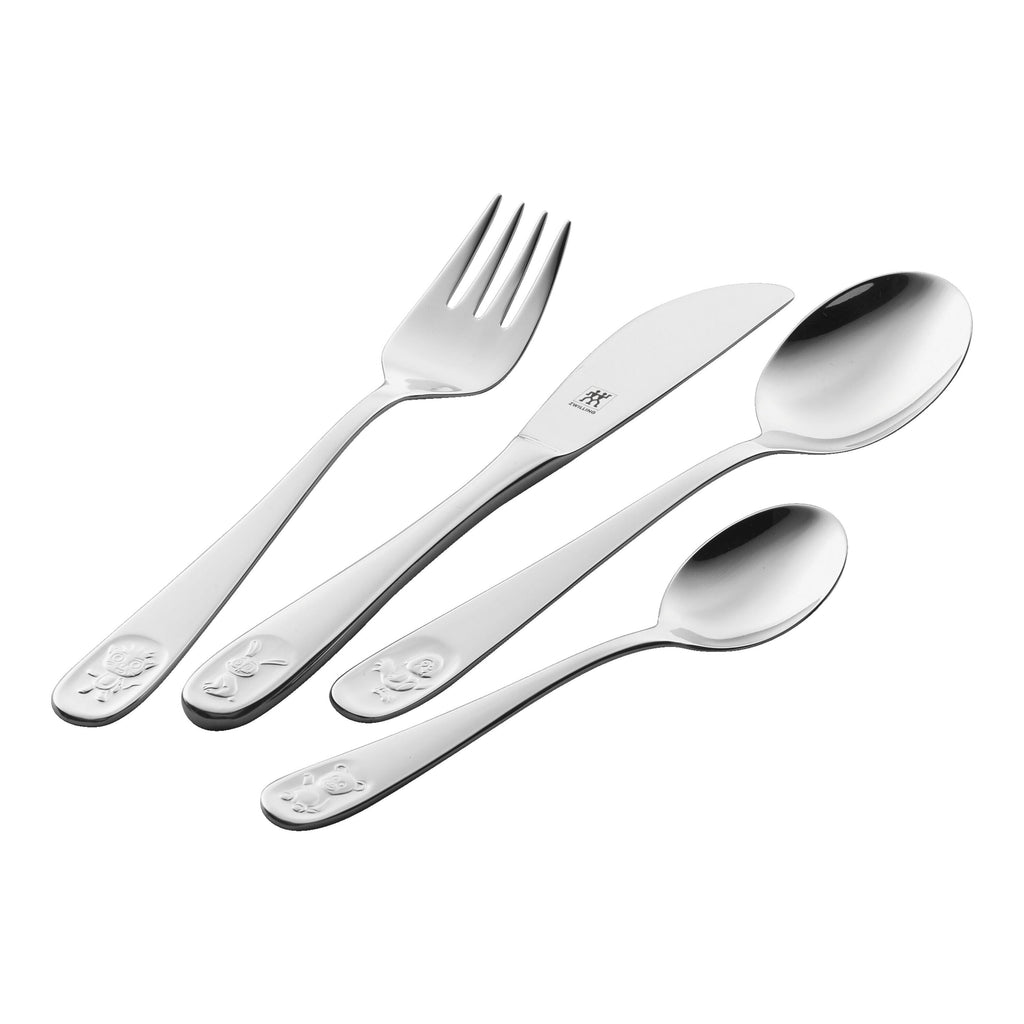 ZWILLING Kids Flatware & Dinnerware 4-pc TWIN Kids Bino Flatware Set, 18/10 Stainless Steel