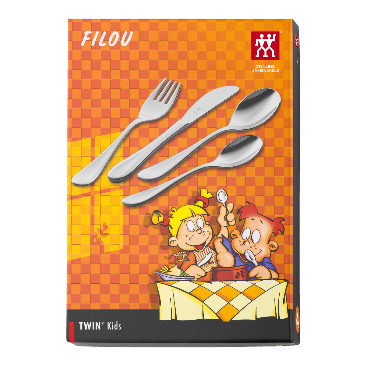 ZWILLING Kids Flatware & Dinnerware 4-pc TWIN Kids Filou Flatware Set, 18/10 Stainless Steel