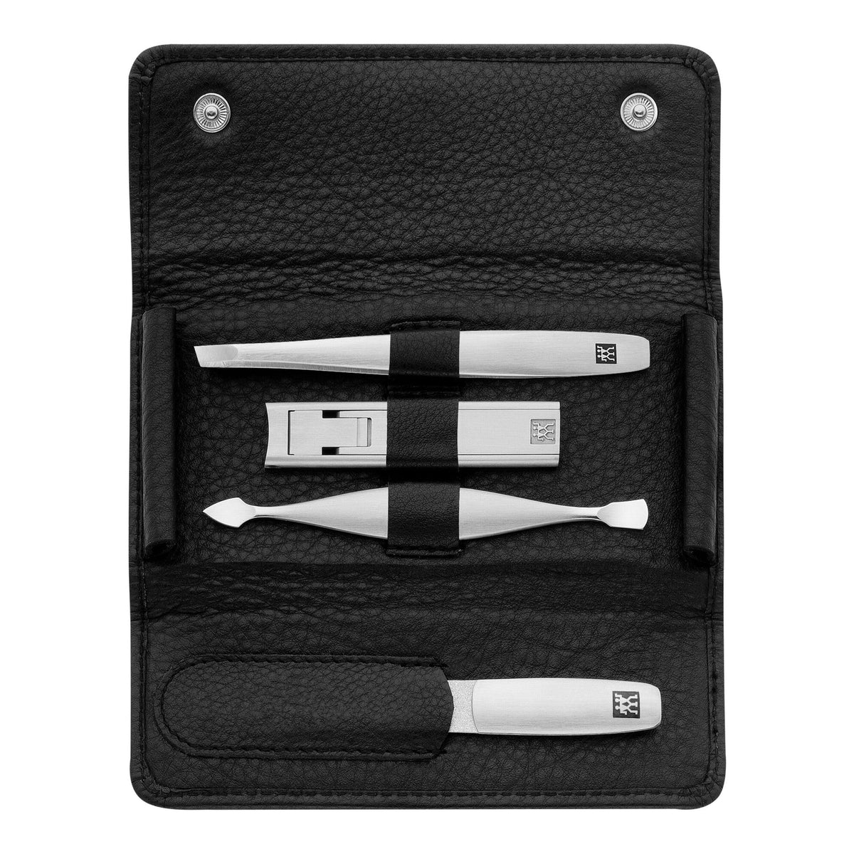 ZWILLING PREMIUM 4-pc, Leather Manicure Pedicure Set With Compact Nail Clippers