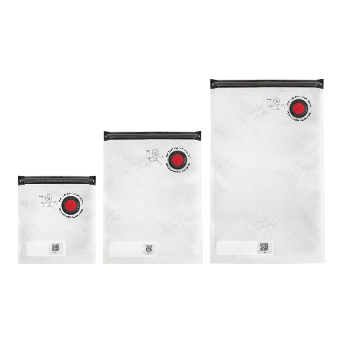 ZWILLING Fresh & Save S/M/L / 10-pc Vacuum Bag Set, Plastic