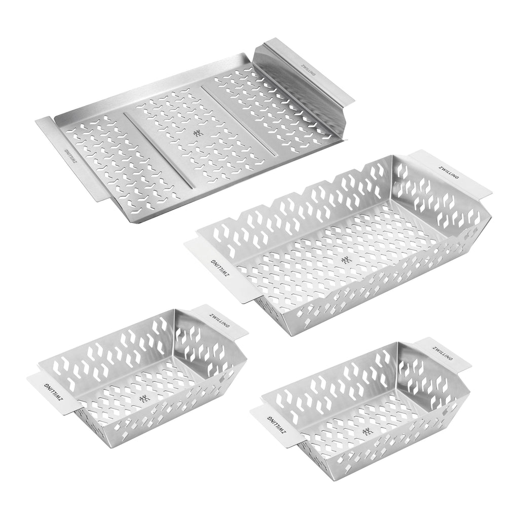 ZWILLING BBQ+ 4-pc Grill Basket Set, Stainless Steel