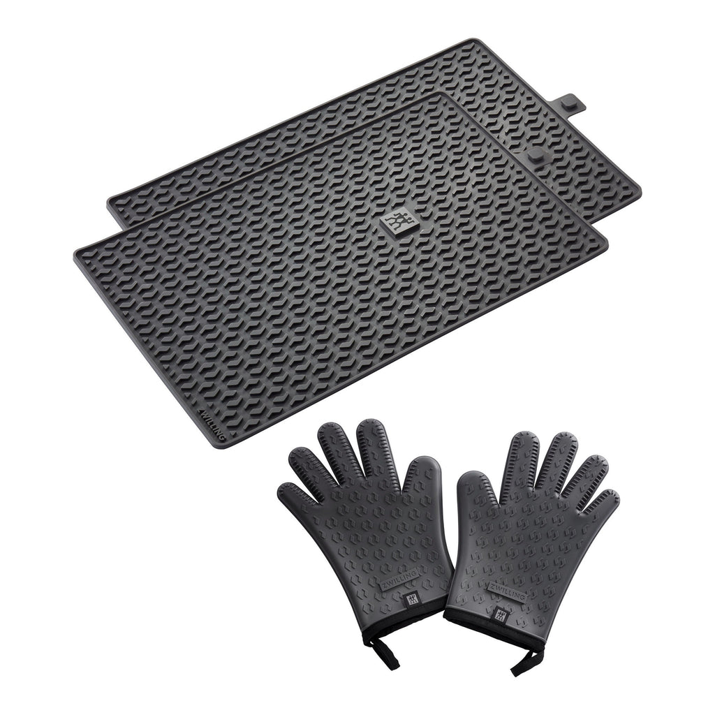 ZWILLING BBQ+ 3-pc Mat And Gloves Set, Silicone