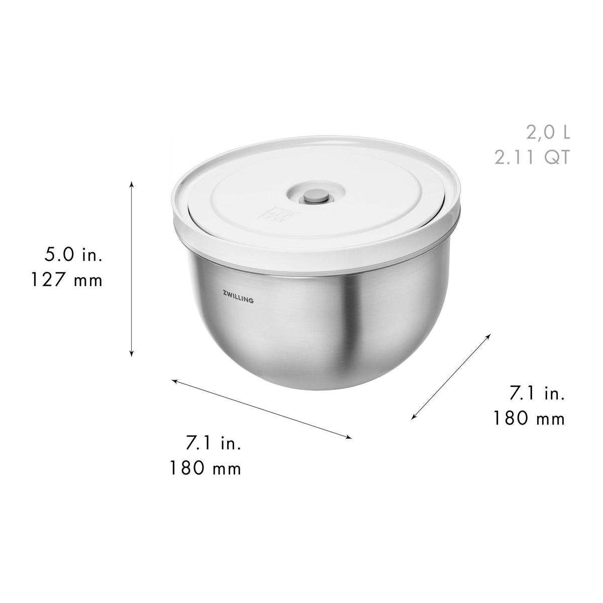 ZWILLING Fresh & Save BOWLS glass / M/L Vacuum Starter Set, 9-pc
