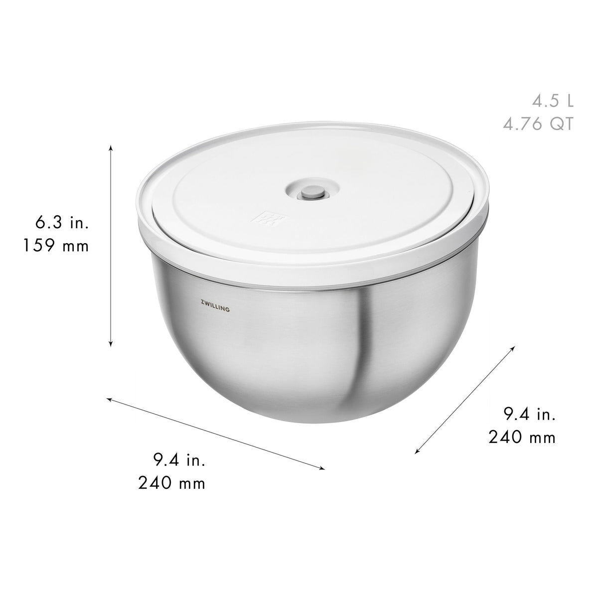 ZWILLING Fresh & Save BOWLS glass / M/L Vacuum Starter Set, 9-pc