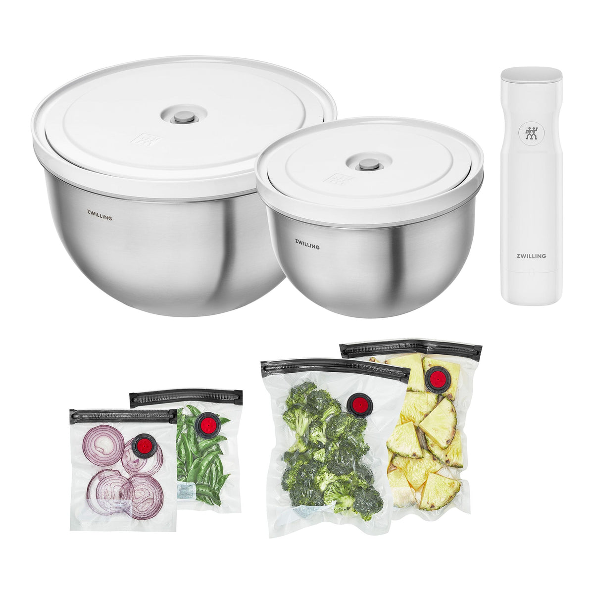 ZWILLING Fresh & Save BOWLS glass / M/L Vacuum Starter Set, 9-pc