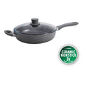 ZWILLING Parma Plus Ceramic 3.9 qt, Aluminum, Ceramic Nonstick Sauté Pan With Lid And Helper Handle Ceramic Coating