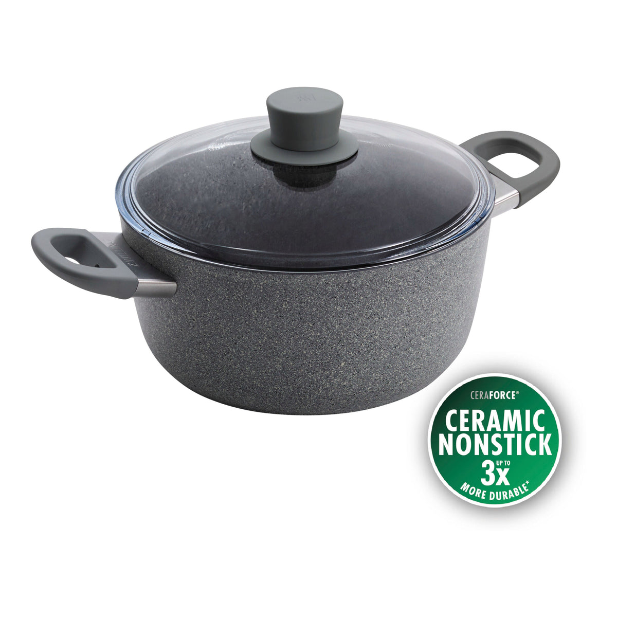 ZWILLING Parma Plus Ceramic 4.8 qt, Aluminum, Ceramic Nonstick Dutch Oven With Lid Ceramic Coating