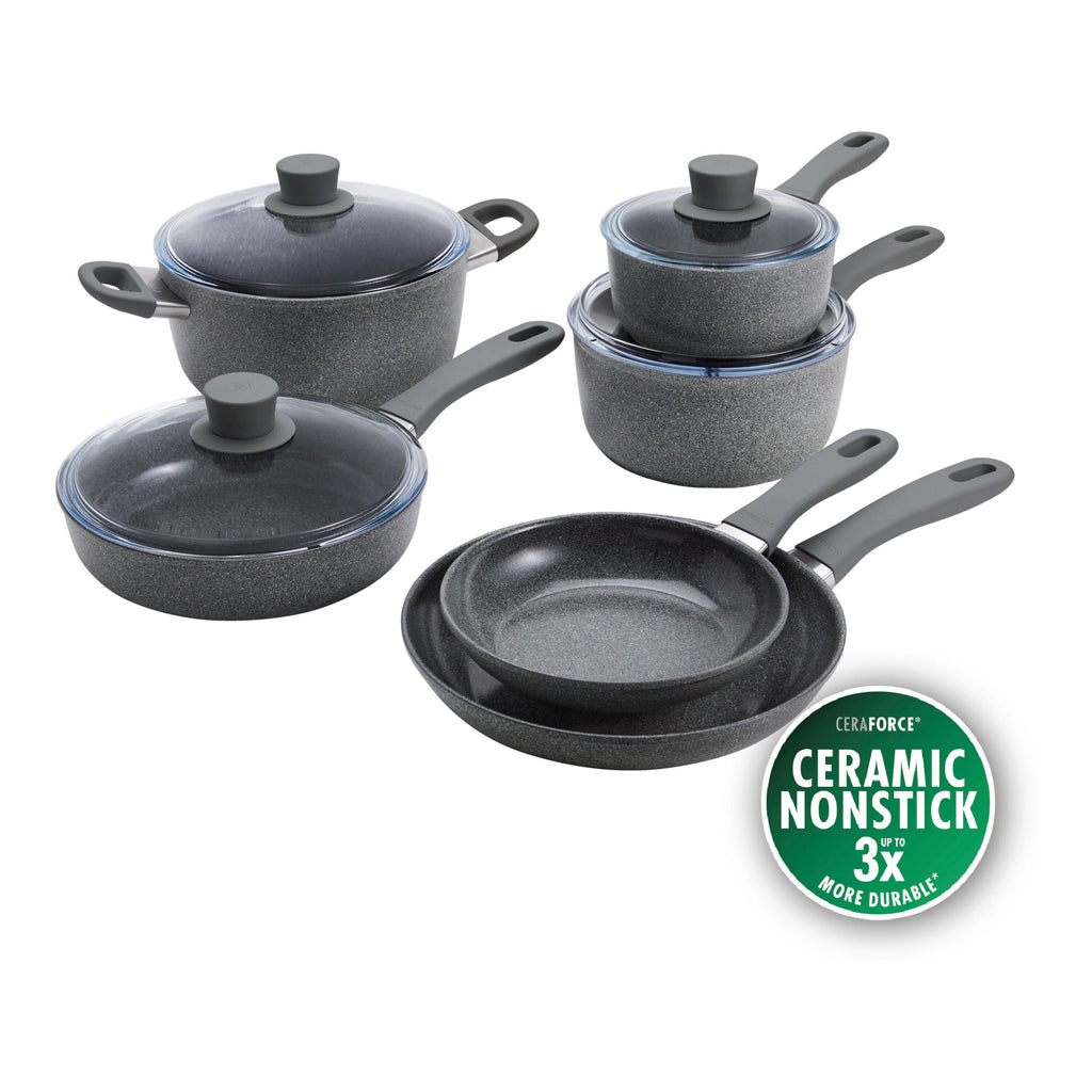 ZWILLING Parma Plus Ceramic 10-pc, Aluminum, Aluminum Ceramic Nonstick Cookware Set Ceramic Coating