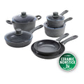 ZWILLING Parma Plus Ceramic 10-pc, Aluminum, Aluminum Ceramic Nonstick Cookware Set Ceramic Coating