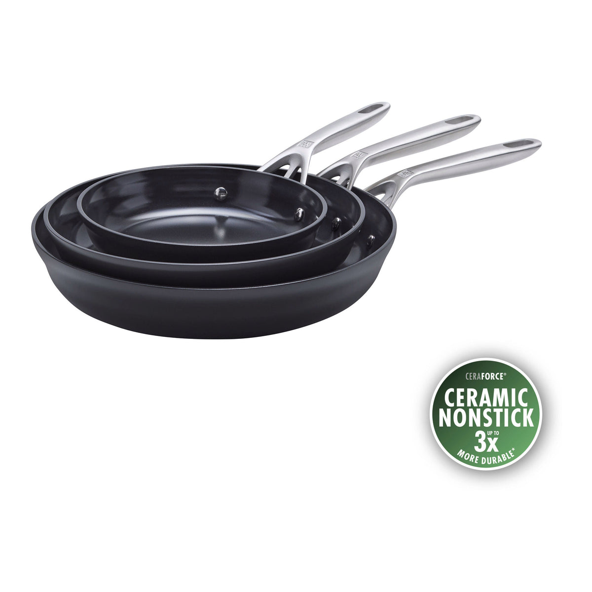 ZWILLING Motion Ceramic 2-pc, Non-stick, Fry Pan Set Ceramic Coating