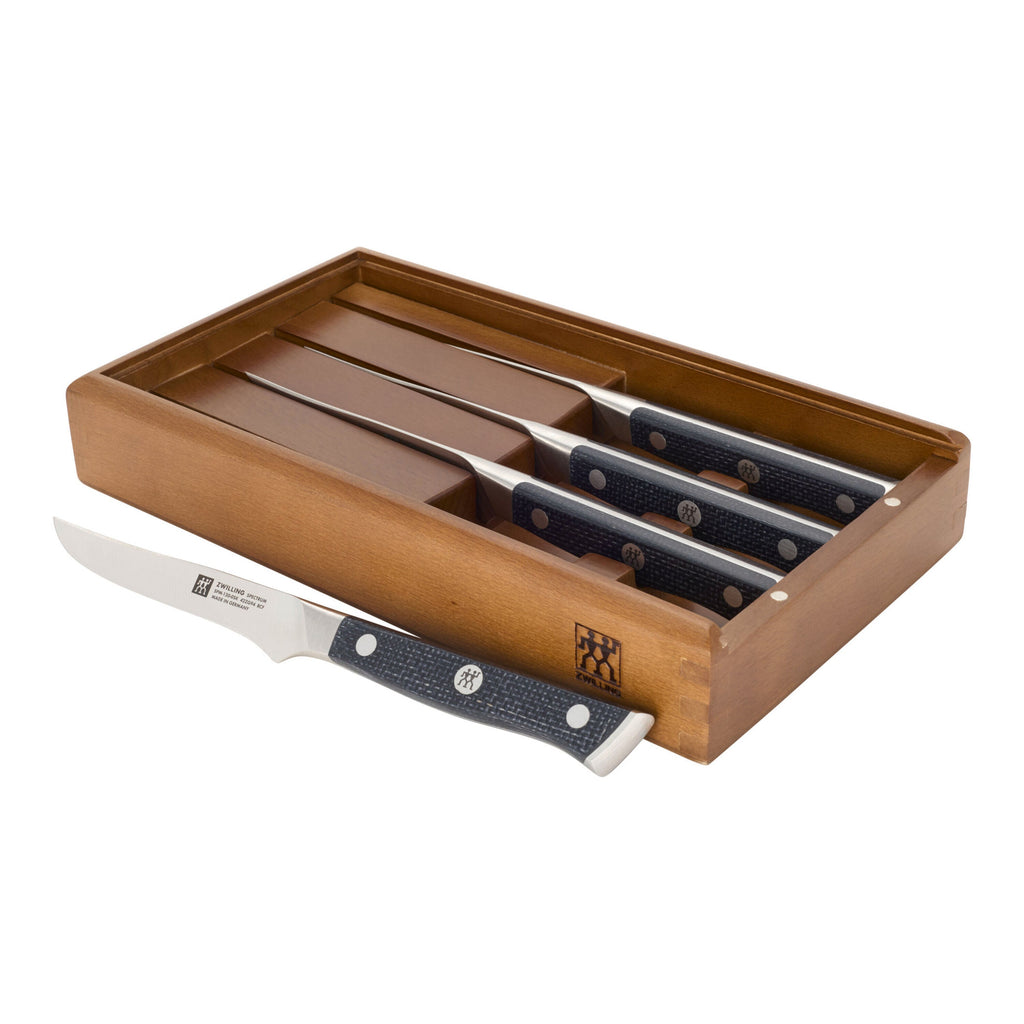 ZWILLING Spectrum 4-pc, Steak Knife Set With Wood Presentation Box