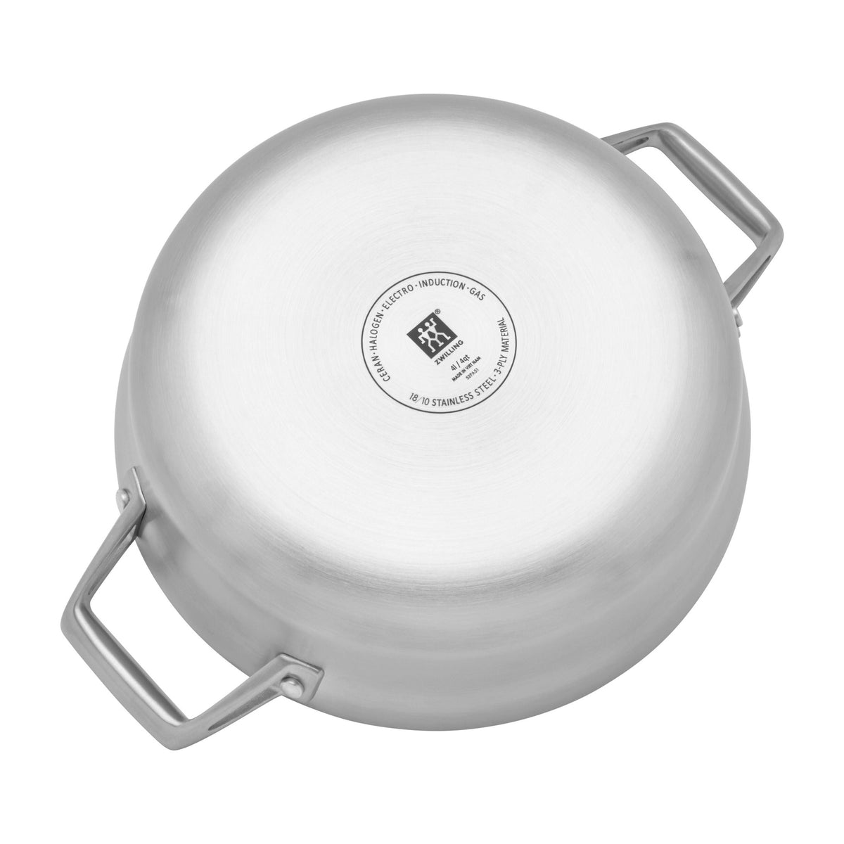 ZWILLING Motion Stainless Steel 4 qt, Stainless Steel, Chef's Pan