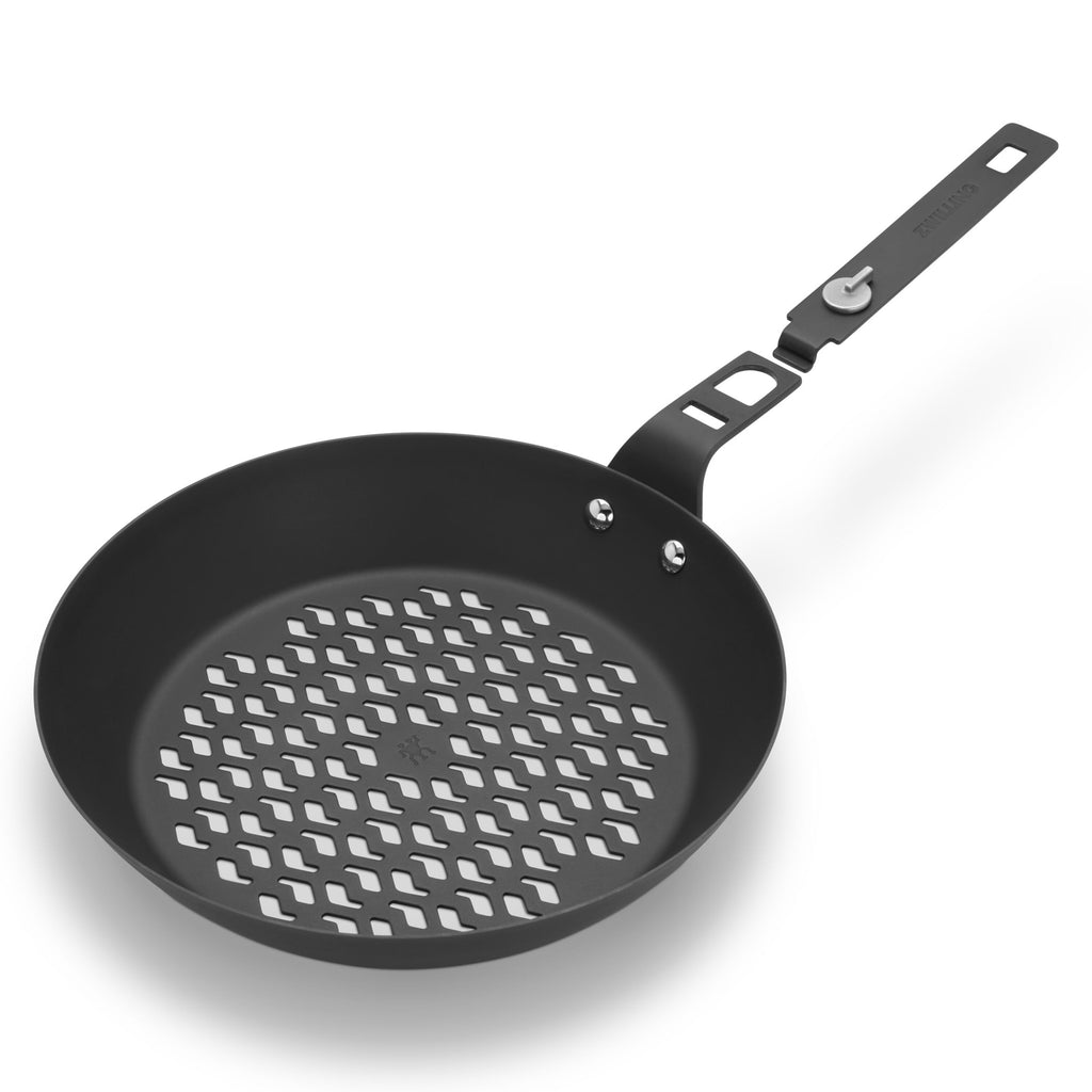 ZWILLING BBQ+ Perforated Carbon Steel Fry Pan with Removeable Handle