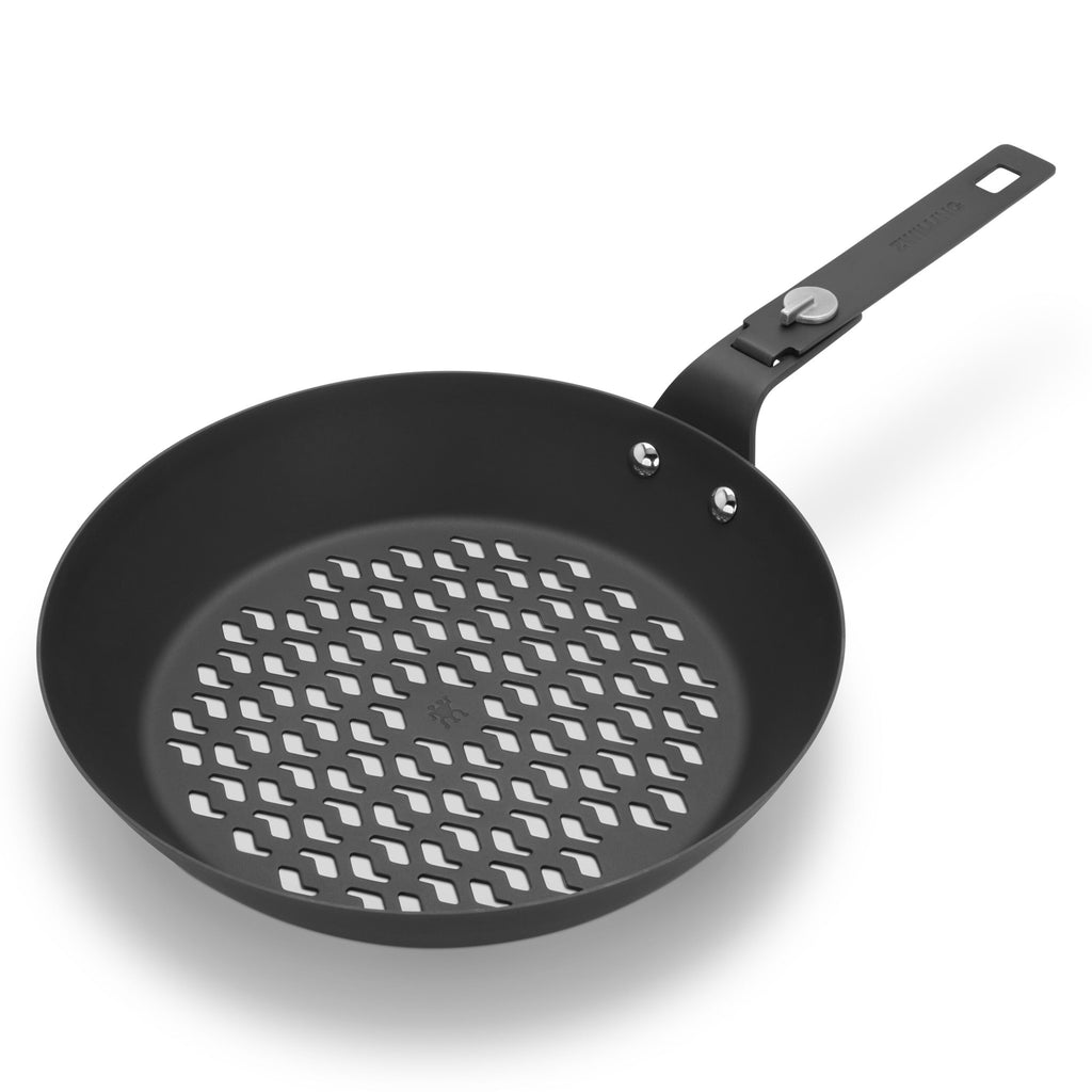 ZWILLING BBQ+ Perforated Carbon Steel Fry Pan with Removeable Handle