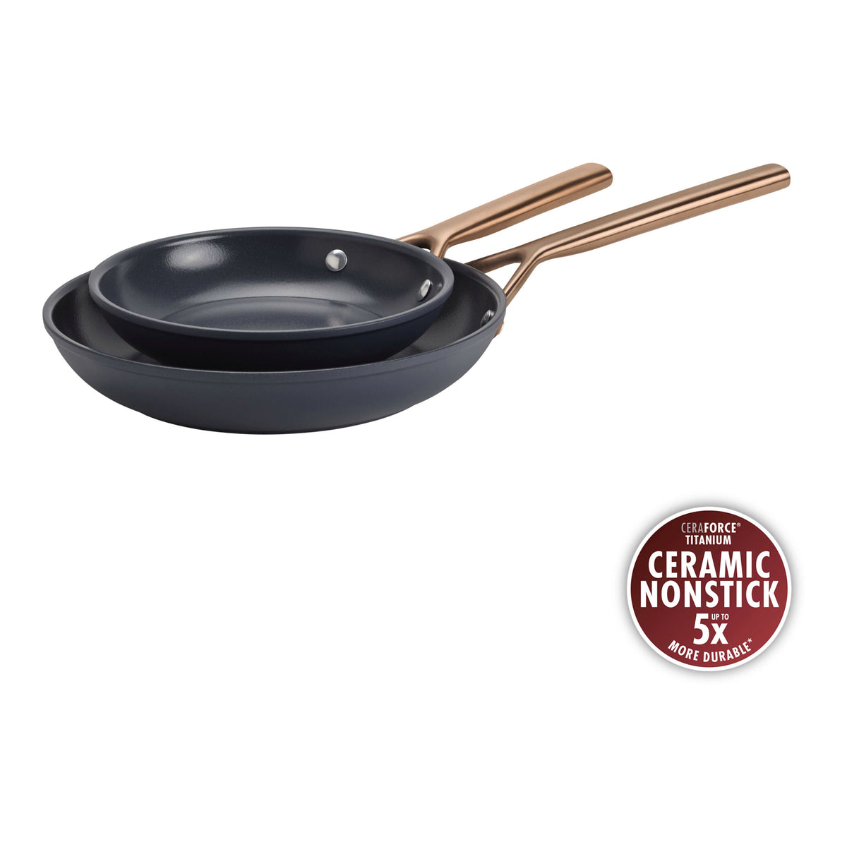 ZWILLING Milano 2-pc, Frying Pan Set Ceramic Nonstick Titanium