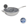 ZWILLING Peak 12-inch, 18/10 Stainless Steel, Wok With Lid Ceramic Hybrid