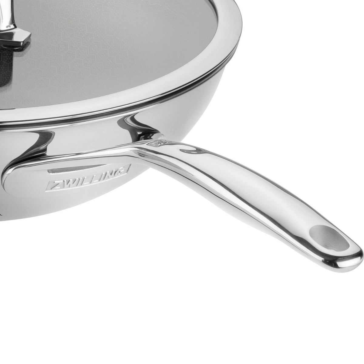 ZWILLING Peak 12-inch, 18/10 Stainless Steel, Wok With Lid Ceramic Hybrid