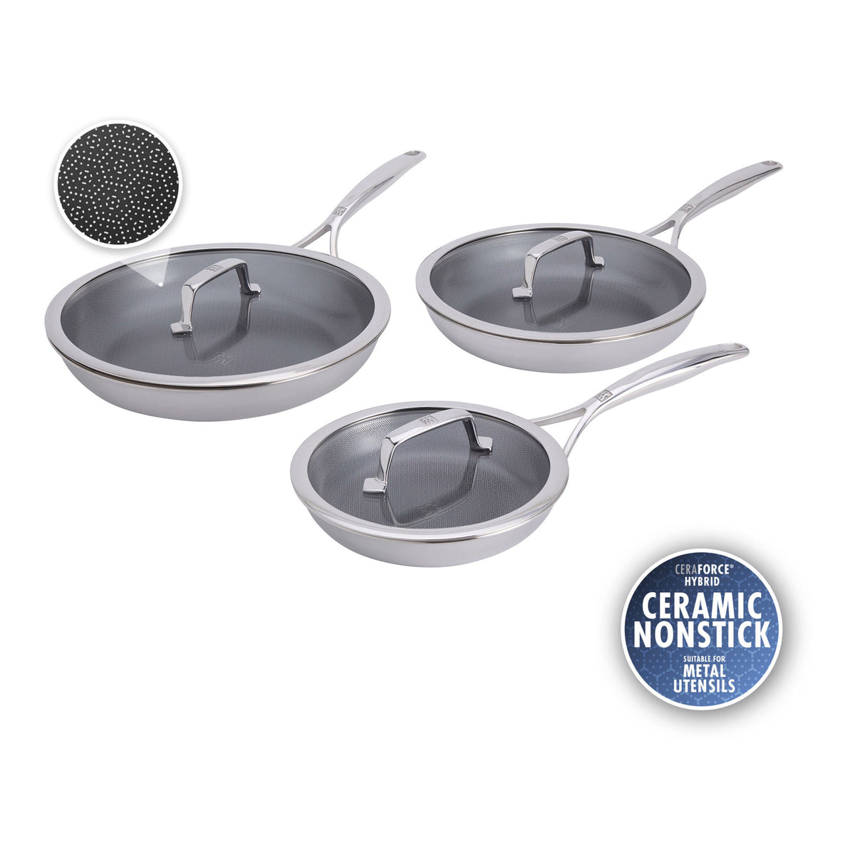 ZWILLING Peak 10-pc, Ceramic Hybrid Cookware Set