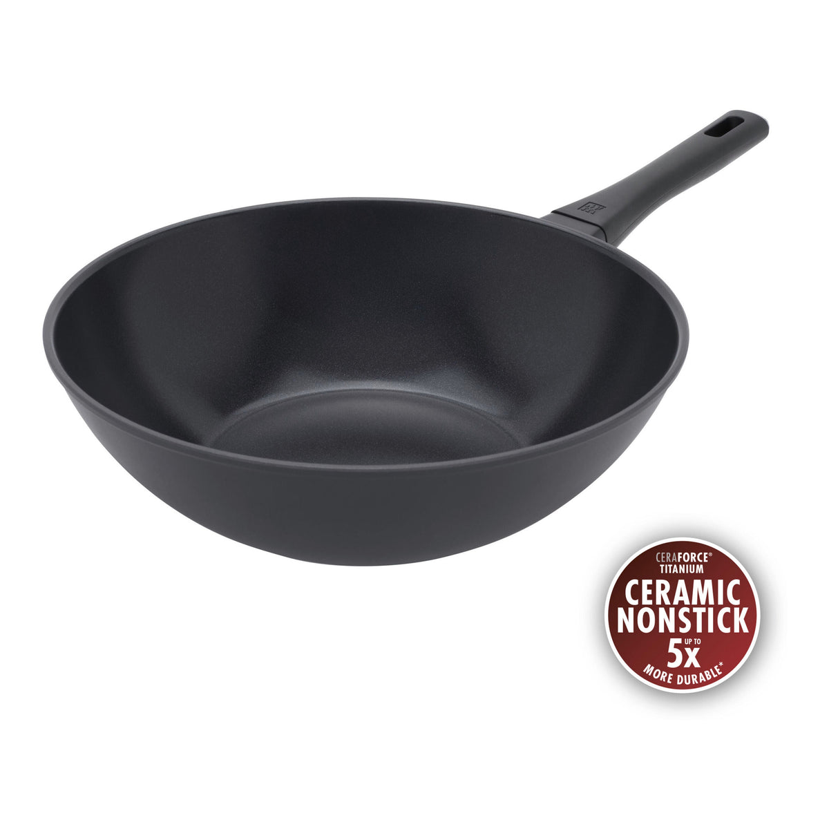 ZWILLING Madura Plus 12-inch, Aluminum, Wok Titanium-reinforced Ceramic Non-stick Coating