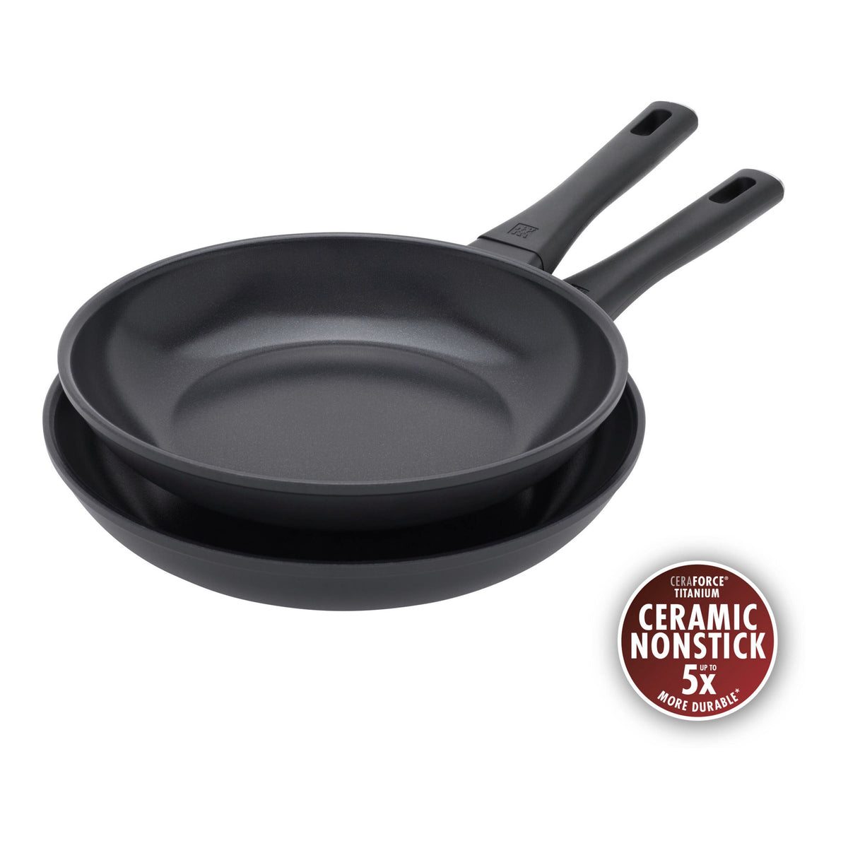 ZWILLING Madura Plus 2-pc, Non-stick, Frying Pan Set Titanium-reinforced Ceramic Non-stick Coating