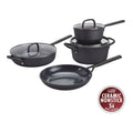 ZWILLING Milano 7-pc, Cookware Set Ceramic Nonstick Titanium