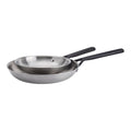 ZWILLING MIlano Stainless Steel 2-pc, Stainless Steel Fry Pan Set
