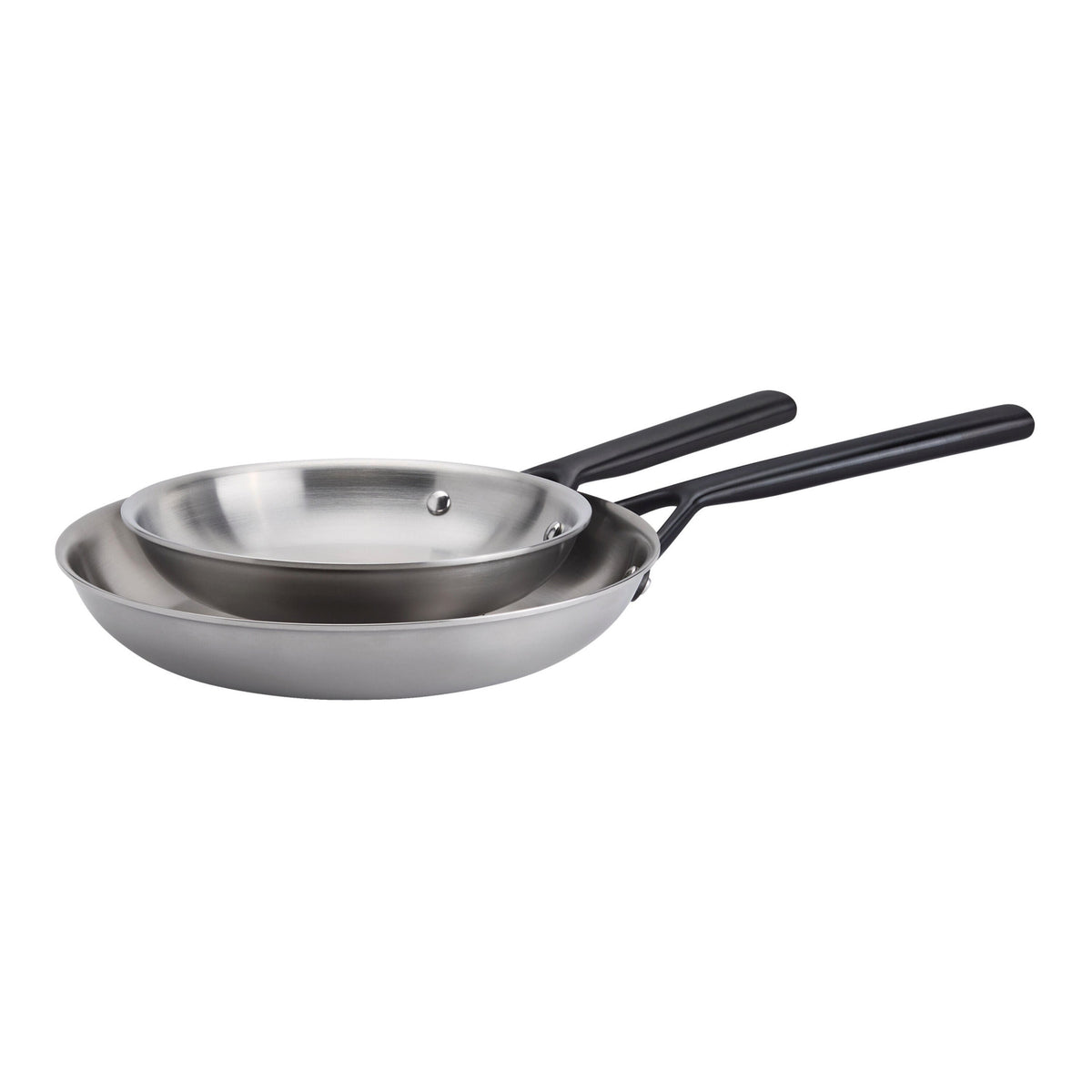 ZWILLING MIlano Stainless Steel 2-pc, Stainless Steel Fry Pan Set