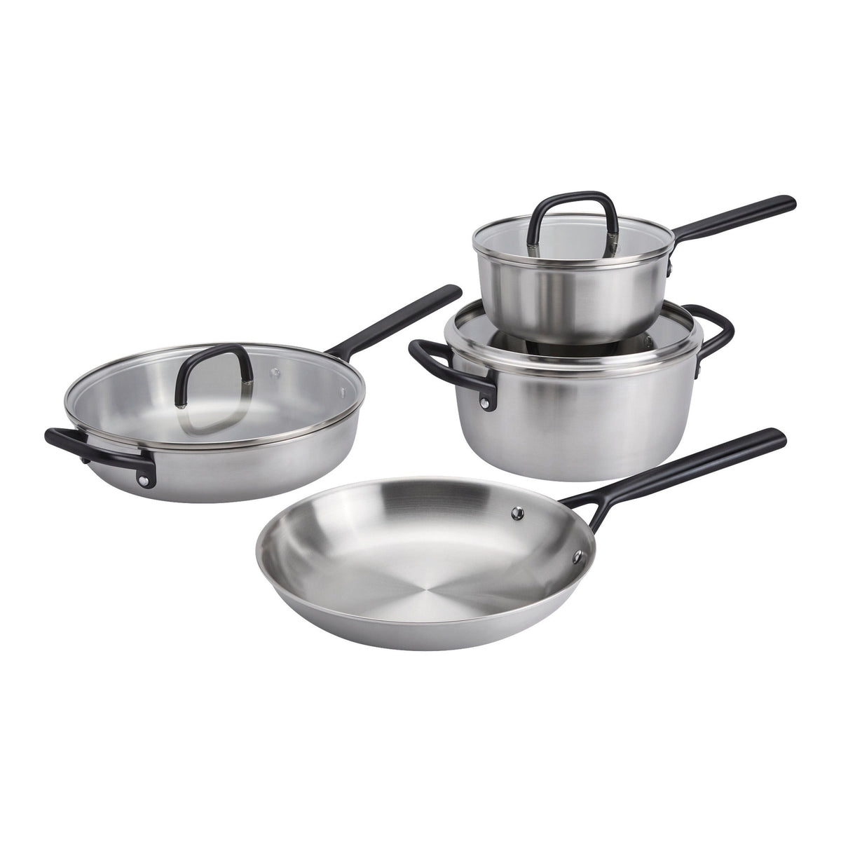 ZWILLING Milano Stainless Steel 7-pc, Stainless Steel, Cookware Set