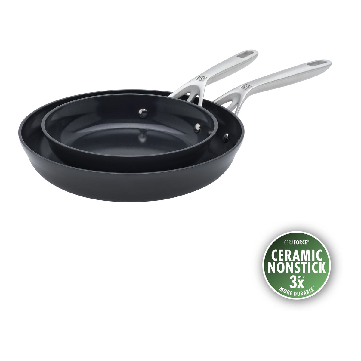ZWILLING Motion Ceramic 2-pc, Non-stick, Fry Pan Set Ceramic Coating