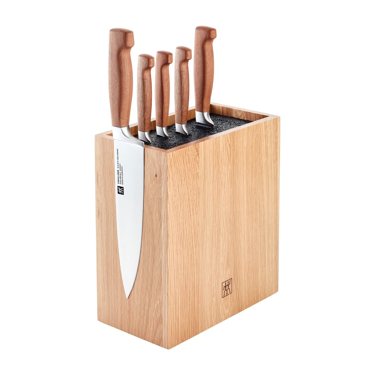 ZWILLING Four Star 6-pc, Kotibe Wood Handle Knife Block Set