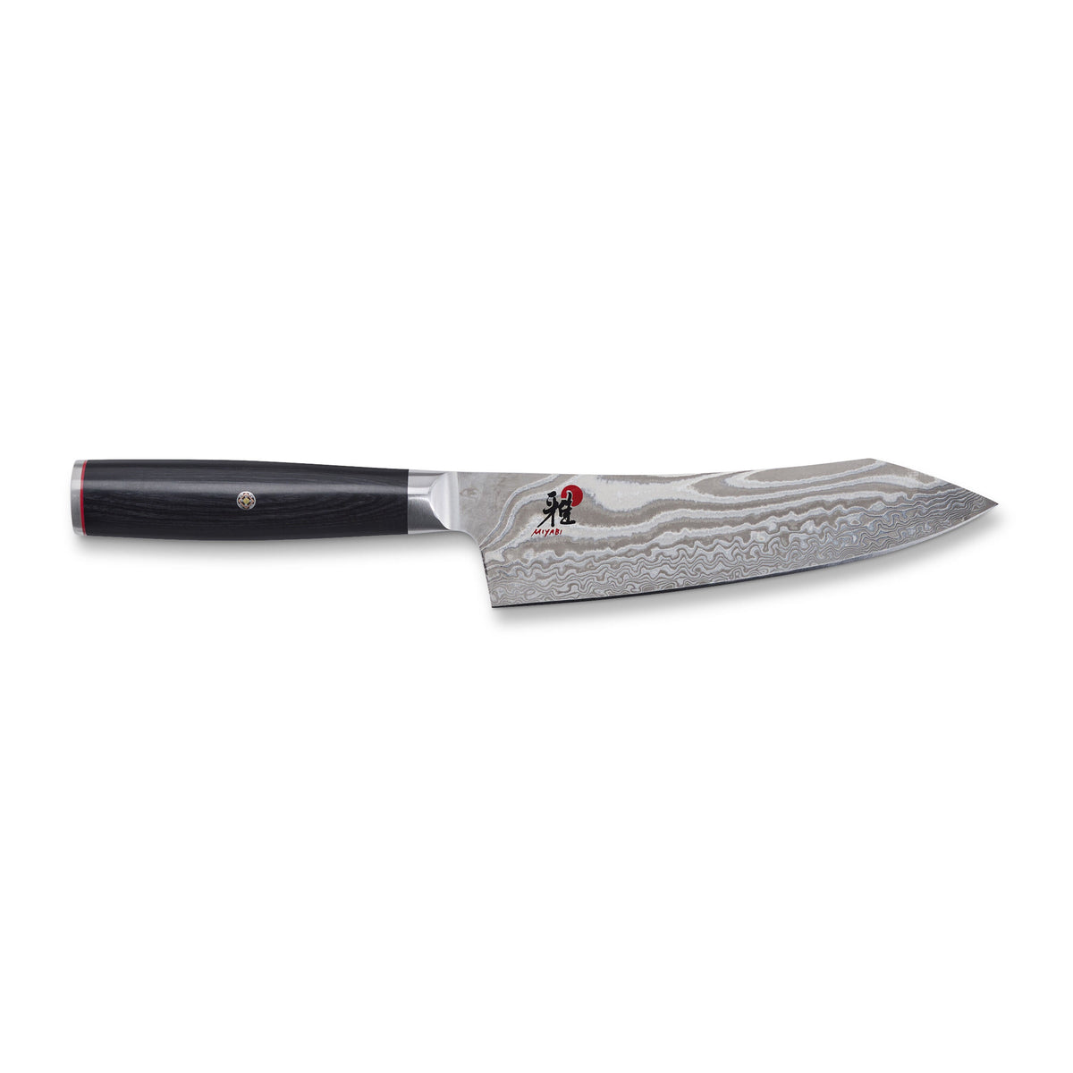 MIYABI KAIZEN II 5000FCD 7-inch Rocking Santoku, Fine Edge